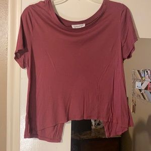 Mauve, open back top.